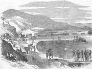 1854 Troops boarding at Varna waiting for shipping to Sebastpol